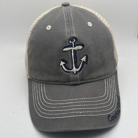 Coastal Soul Anchor Big Hed Cap Seacoast Caribbean Mesh SnapBack Baseball GR43 - Picture 1 of 5